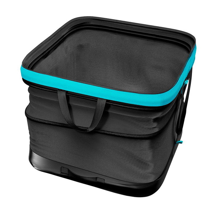 Gardena Sac de jardin Pop Up carré 127 l noir/bleu recyclé