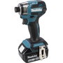 Makita DTD173RTJ Visseuse à impact sans fil avec 2 batteries 5,0 Ah et mallette MAKPAC
