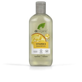 Dr. Organic Shampoing Vitamine E 265 ml Cheveux Débiles Secs Revitalisant Réparateur