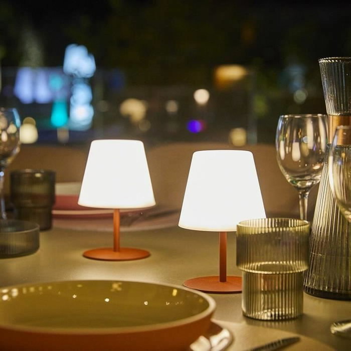 Lumisky Set de 2 lampes de table sans fil TWINS Terracota