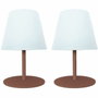 Lumisky Set de 2 lampes de table sans fil TWINS Terracota