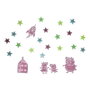 Paladone Vinyle Décoratif Peppa Pig Brille dans le Noir - 200 Étoiles Luminescentes