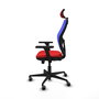 Piqueras Y Crespo Chaise de bureau Jorquera, Rouge et Bleu, Sincro/Traslack, 3D