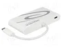 DELOCK Hub USB 3.0 avec 5 ports et connexion réseau 10/100/1000Mbps - Blanc