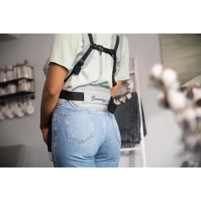 Dreambaby Oxford - Porte-bébé ergonomique 3-en-1 ajustable, pour nouveau-nés et enfants jusqu'à 15 kg, portage face intérieur, face extérieur ou sac à dos