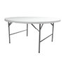 BigBuy Garden Table Piable Catering Blanc 122 x 122 x 74 cm