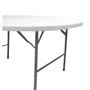 BigBuy Garden Table Piable Catering Blanc 122 x 122 x 74 cm