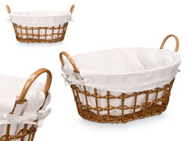 KIPIT Panier ovale avec anses Naturel PEQ
