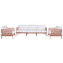 Home ESPRIT Canapé de jardin Terre cuite 222 x 74 x 70 cm