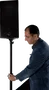 QUIKLOK Soporte Trípode Altavoz Amortiguación Aire Negro 98-152 cm