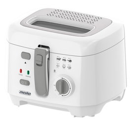 Mesko MS4908G Friteuse à huile, Blanche, 2,5 l, 1800 W
