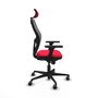 Piqueras y Crespo Chaise de Bureau avec Appui-tête Jorquera 3D036G2 Rouge
