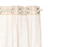 Giftdecor Rideau Beige Transparent 140 x 260 cm, Tissu Polyester-Lin, Marron (Set de 6)