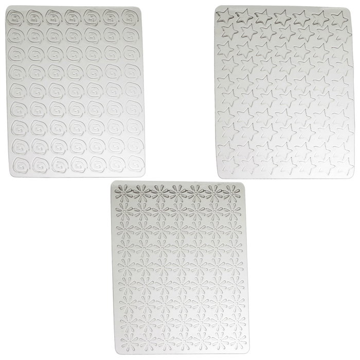Lily Cook Lot de 3 Moules en Plastique Spirale, Étoile et Fleur Lily Cook Lot de 3 Moules en Plastique Spirale, Étoile et Fleur