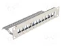 DELOCK Panneau de brassage Keystone 12 ports 10 pouces 1U gris