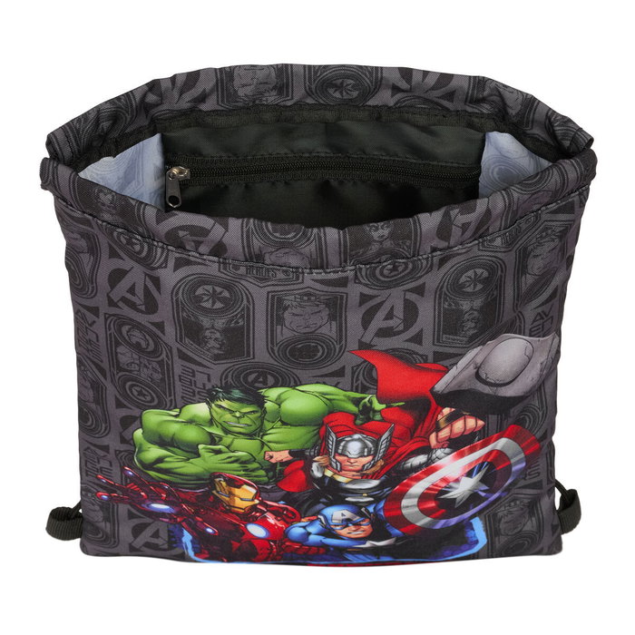 Sac à dos serré par des ficelles The Avengers Vendetta Noir 26 x 34 x 1 cm Sac à dos serré par des ficelles The Avengers Vendetta Noir 26 x 34 x 1 cm