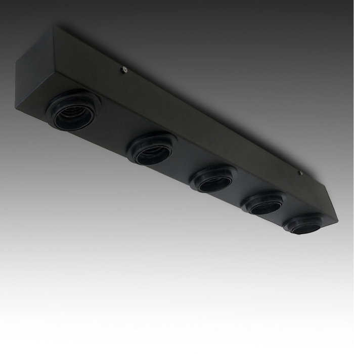 Plafonnier Lingotto Uno avec 5 culots E27 en Aluminium Plafonnier Lingotto Uno avec 5 culots E27 en Aluminium