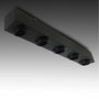 Plafonnier Lingotto Uno avec 5 culots E27 en Aluminium