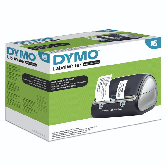 Dymo LabelWriter 450 Twin Turbo S0838870 Noir et Argent