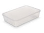 Leknes Boîte de conservation 24 x 16 x 5.1 cm Plastique PP Transparente (Set de 24)