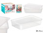 Leknes Boîte de conservation 24 x 16 x 5.1 cm Plastique PP Transparente (Set de 24)