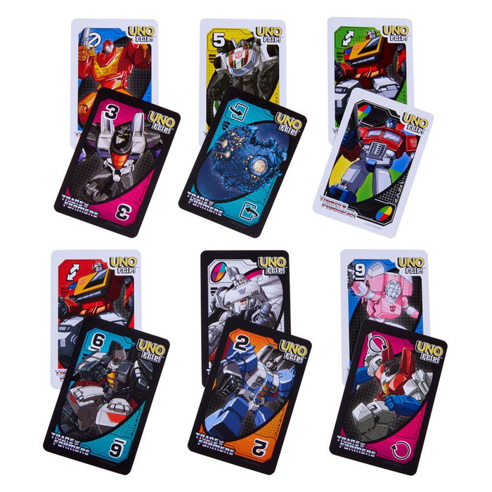 Mattel Transformers jeu de cartes UNO Flip! Mattel Transformers jeu de cartes UNO Flip!