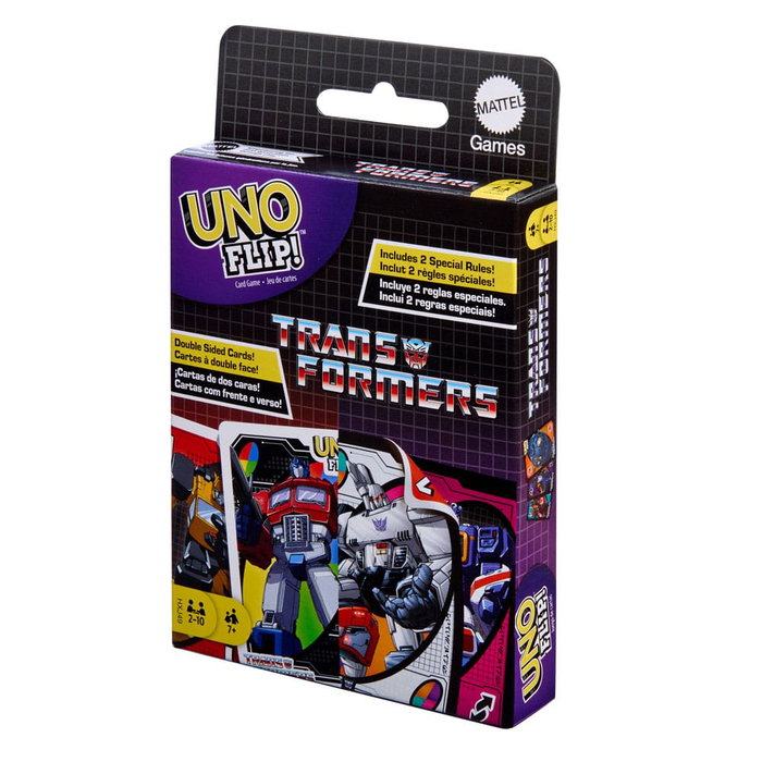 Mattel Transformers jeu de cartes UNO Flip! Mattel Transformers jeu de cartes UNO Flip!