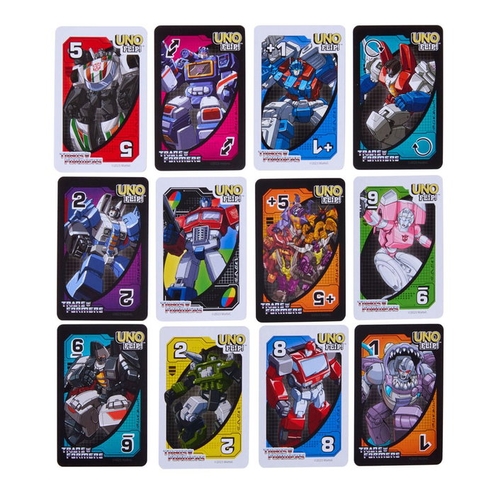 Mattel Transformers jeu de cartes UNO Flip! Mattel Transformers jeu de cartes UNO Flip!