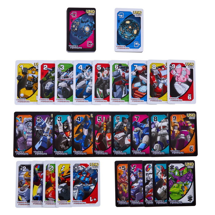 Mattel Transformers jeu de cartes UNO Flip! Mattel Transformers jeu de cartes UNO Flip!