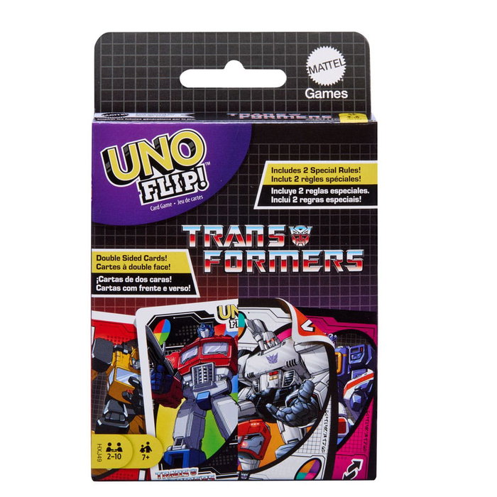 Mattel Transformers jeu de cartes UNO Flip! Mattel Transformers jeu de cartes UNO Flip!