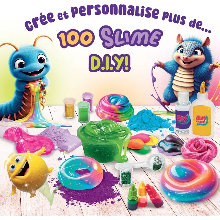 Lisciani Giochi Slumi Science 100 Slimes - Coffret scientifique créatif Lisciani Giochi Slumi Science 100 Slimes - Coffret scientifique créatif