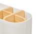 BERILO Organisateur de cosmétiques 5 compartiments Blanc-Bambou