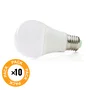 Pack 10 Lampes LED Sphérique Aluminium/PC E27 9W 810lm 40.000H