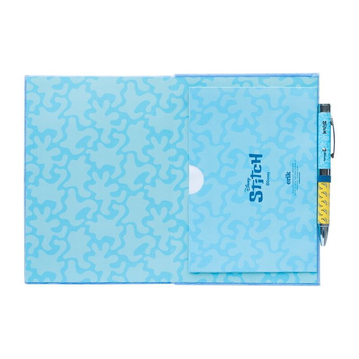 Grupo Erik Carnet de notes Stitch Disney A5 en peluche avec stylo projecteur Grupo Erik Carnet de notes Stitch Disney A5 en peluche avec stylo projecteur