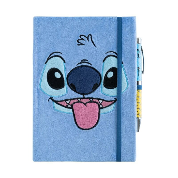 Grupo Erik Carnet de notes Stitch Disney A5 en peluche avec stylo projecteur Grupo Erik Carnet de notes Stitch Disney A5 en peluche avec stylo projecteur