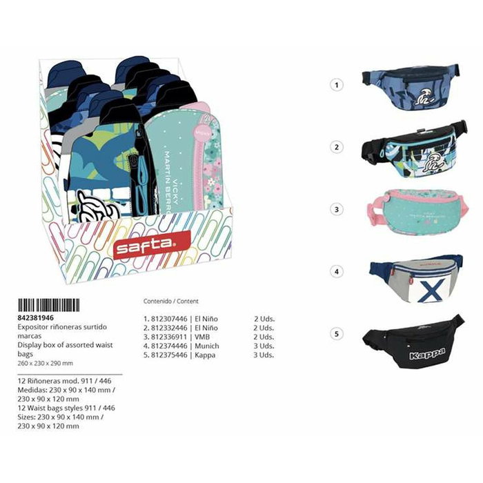 Sac banane Safta 26 x 29 x 23 cm Sac banane Safta 26 x 29 x 23 cm