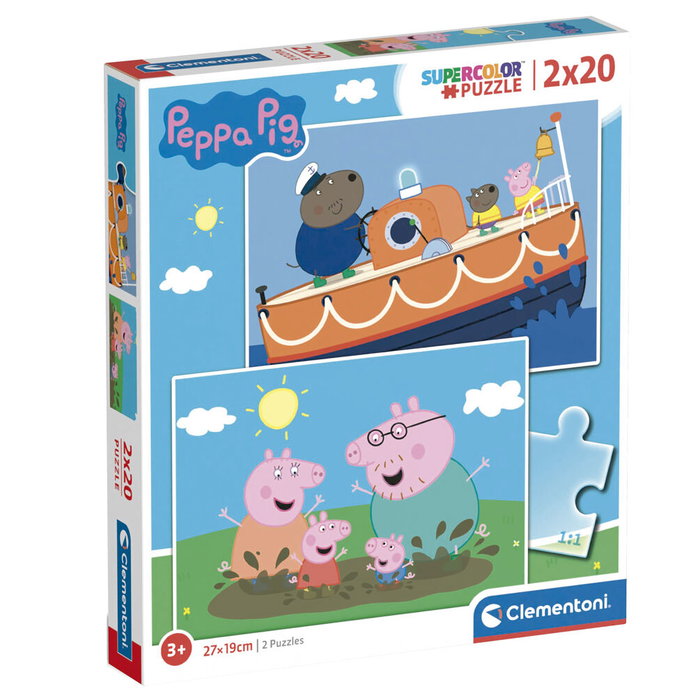 CLEMENTONI Puzzle 2x20 Peppa Pig