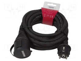 LOGILINK Rallonge réseau H07RN-F 5m 16A noir