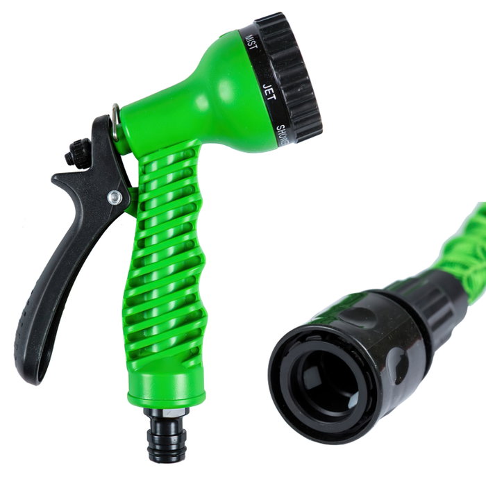 WOLFPACK LINEA PROFESIONAL Tuyau extensible arrosage 5 à 15 m avec pistolet à 7 positions