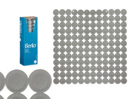 Berilo Tapis de Bain Antidérapant Motif Brique Gris 54x54 cm PVC (Set de 6)