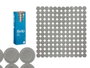 Berilo Tapis de Bain Antidérapant Motif Brique Gris 54x54 cm PVC (Set de 6)