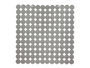 Berilo Tapis de Bain Antidérapant Motif Brique Gris 54x54 cm PVC (Set de 6)