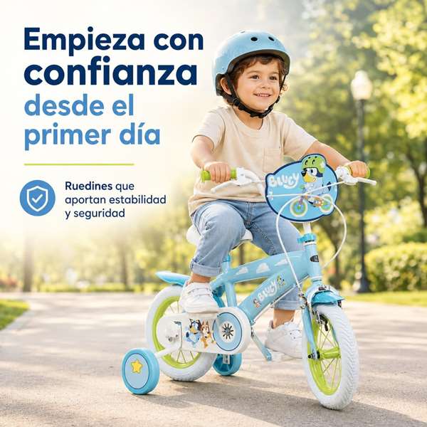 Toimsa Bicicleta Bluey 12" - Vélo enfant pour 3 à 5 ans - Instructions en espagnol