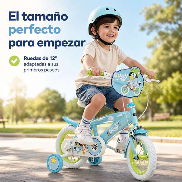 Toimsa Bicicleta Bluey 12" - Vélo enfant pour 3 à 5 ans - Instructions en espagnol