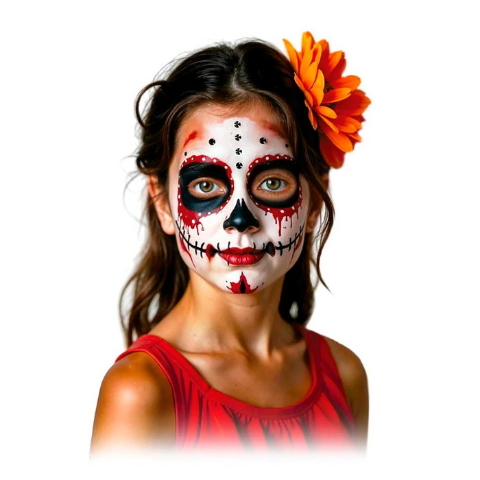 ALPINO Set de Maquillage de Catrina DL000695 - Maquillage de Fête et Caractérisation avec Faux Sang pour Enfants 3 ans+ (Espagnol)