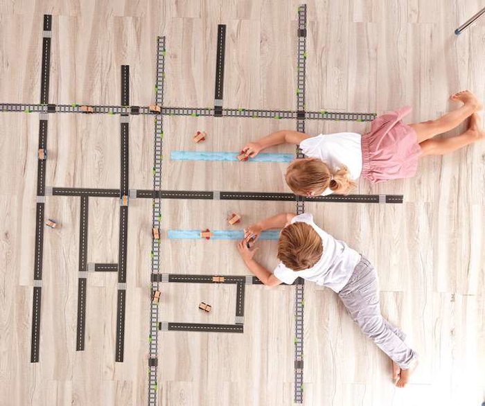 Hape - Mini Tren con vía - Mini Train avec Voie en Bois - Jouet d'éveil - À Partir de 2 Ans