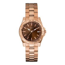 Guess W0469L1 Or rose et marron