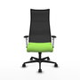Piqueras y Crespo Chaise de Bureau Albacete Pistache et Noir