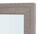 Giftdecor Miroir Gris 55.5 x 75.5 cm en Verre et Plastique avec Crochets (Set de 8)