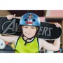 Stamp STAMP - Casque de protection multifonction enfant pour skate, vélo, rollers et trottinette - Taille 54-60 cm (6+ ans) - Structure EPS, coque ABS, aérations - Noir
